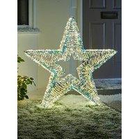 Festive 100 Cm Large Iridescent Multifunction Star Indoor/Outdoor Christmas Light