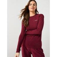 Columbia Women'S Midweight Stretch Long Sleeve Top - Burgundy