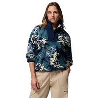 Columbia Women'S Sequoia Grove Printed Half Zip Fleece - Blue