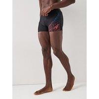 Speedo Mens Medley Logo Aquashort - Black/Multi