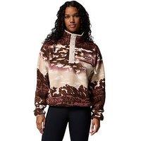 Columbia Women'S Helvetia Ii Printed Cropped Half Snap Fleece - Blue