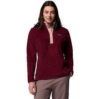 Columbia Women'S Benton Springs 1/2 Snap Fleece Pull Over Ii - Burgundy