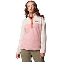 Columbia Womens Benton Springs 1/2 Snap Fleece - Pink