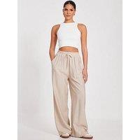 Quiz Stone Diamante Palazzo Trousers