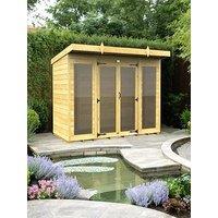 Diy Sheds 8 X 4 Pent Summer House (Full Height Window)