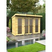 Diy Sheds 10 X 4 Pent Summer House (Full Height Window)
