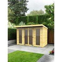 Diy Sheds 10 X 8 Pent Summer House (Full Height Window)