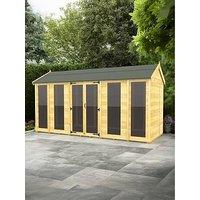 Diy Sheds 14 X 8 Apex Summer House (Full Height Window)