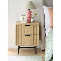 Very Home Harlow 2 Drawer Bedside - Fsc Certified