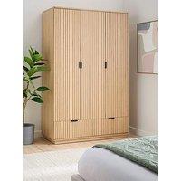 Very Home Harlow 3 Door, 2 Drawer Wardrobe - Fsc Certified