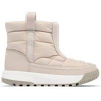 Columbia Youth Unisex Youth Snowtrot Mid Snow Boots - Cream