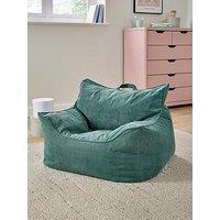 Kaikoo Wing Cord Beanbag Chair- Green