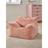 Kaikoo Wing Cord Beanbag Chair- Pink