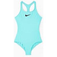 Nike Girls Racerback One Piece Swimsuit - Blue