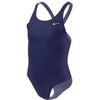 Nike Girls Performance Fastback One Piece Swimsuit - Navy