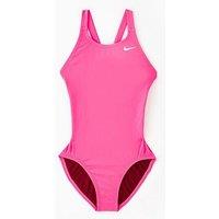 Nike Girls Performance Fastback One Piece Swimsuit - Pink
