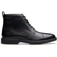 Clarks Aldwin Lace Up Ankle Boots - Black