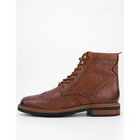 Clarks Newford Lace Up Ankle Boots-Brown