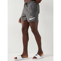 Nike Mens 5 Inch Volley Swim Short - Grey
