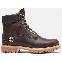 Timberland Premium 6Inch Waterproof Lace Up Boots- Dark Brown