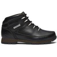 Timberland Euro Hiker Lace Up Boots - Black