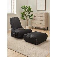 Kaikoo Kaikoo Rocker Gamer Chair Bundle With Footstool