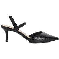 Dune London Classical Stiletto Heeled Courts - Black
