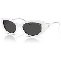Diesel 0Dl2001Mu Oval Sunglasses - White