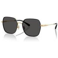 Coach 0Hc7180D Irregular Sunglasses - Black