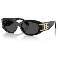 Dolce & Gabbana 0Dg4502 Oval Sunglasses - Black