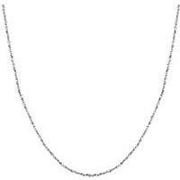The Love Collection Sterling Silver Twisted Serpentine Necklace Chain