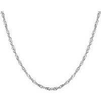 The Love Collection Sterling Silver Singapore Chain