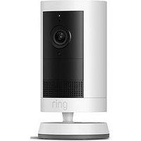 Ring Outdoor Cam Plus Battery With 2K Video Smart Camera - White