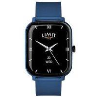 Limit 37Mm Unisex Rectangular Dark Blue Smart Watch With Dark Blue Strap