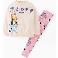 Bluey And Bingo Leggings Sweat Set - Cream