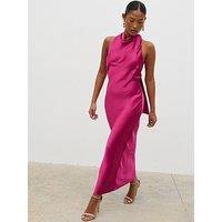 Pretty Lavish Edita Cowl Midaxi Dress - Pink