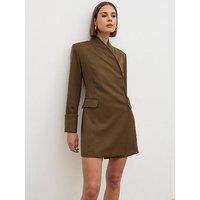 Pretty Lavish Iris Blazer Mini Dress - Brown