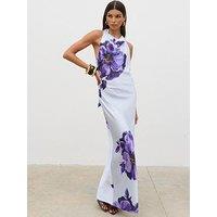 Pretty Lavish Edita Cowl Maxi Dress - Multi
