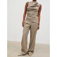 Pretty Lavish Flynn Slouchy Trousers - Brown