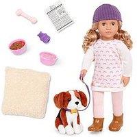 Our Generation Doll With Dog And Accessories