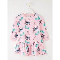 Disney Lilo & Stitch Stitch Christmas Dress - Pink