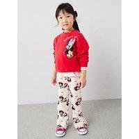 Minnie Mouse Disney Print Legging Set - Bright Red
