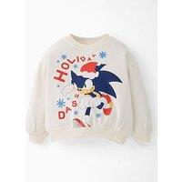 Sonic The Hedgehog Christmas Sweatshirt - Cream