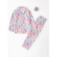 Disney Frozen Frozen Satin Pyjamas With Scrunchie - Purple