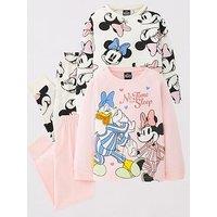 Minnie Mouse Disney 2 Pack Minnie And Daisy Pyjamas - Pink