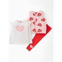 Barbie 3 Piece Gilet Set - Red