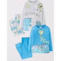 Disney 2 Pack Monsters Inc Mike & Sulley Pyjamas - Blue