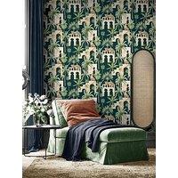 Arthouse Leopard Arches Wallpaper - Navy