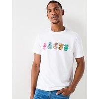 Ps Paul Smith Robots Graphic T-Shirt - White