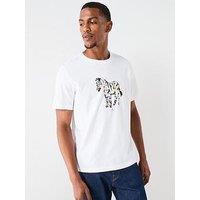 Ps Paul Smith Large Zebra Graphic T-Shirt - White